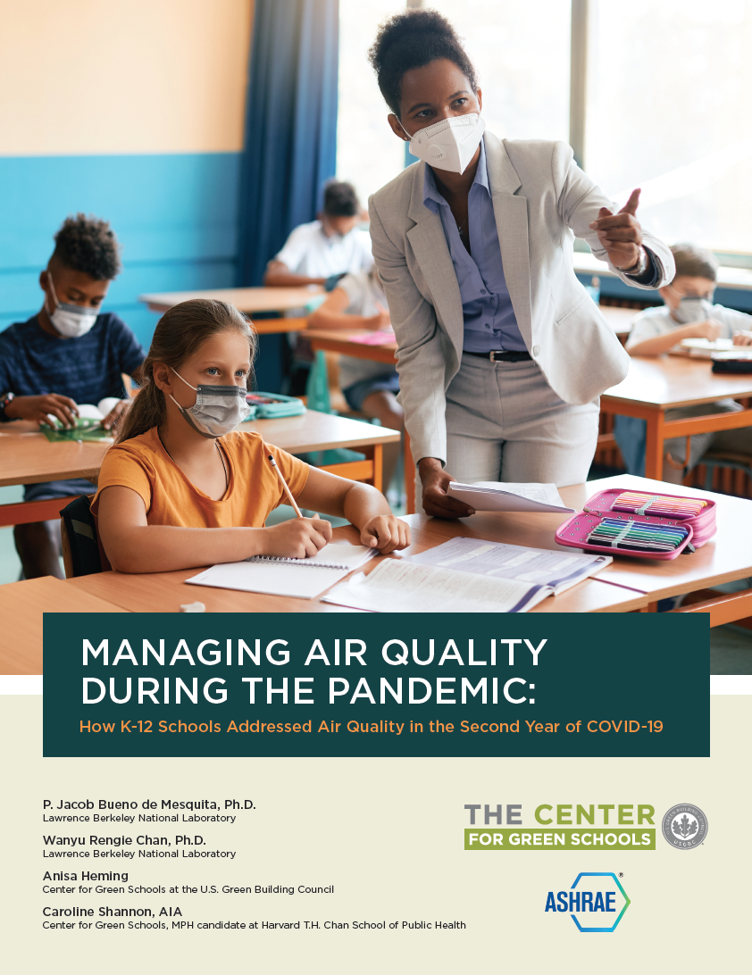 Managing Air Quality During the Pandemic: How K-12 Schools Addressed Air Quality in the Second Year of COVID-19